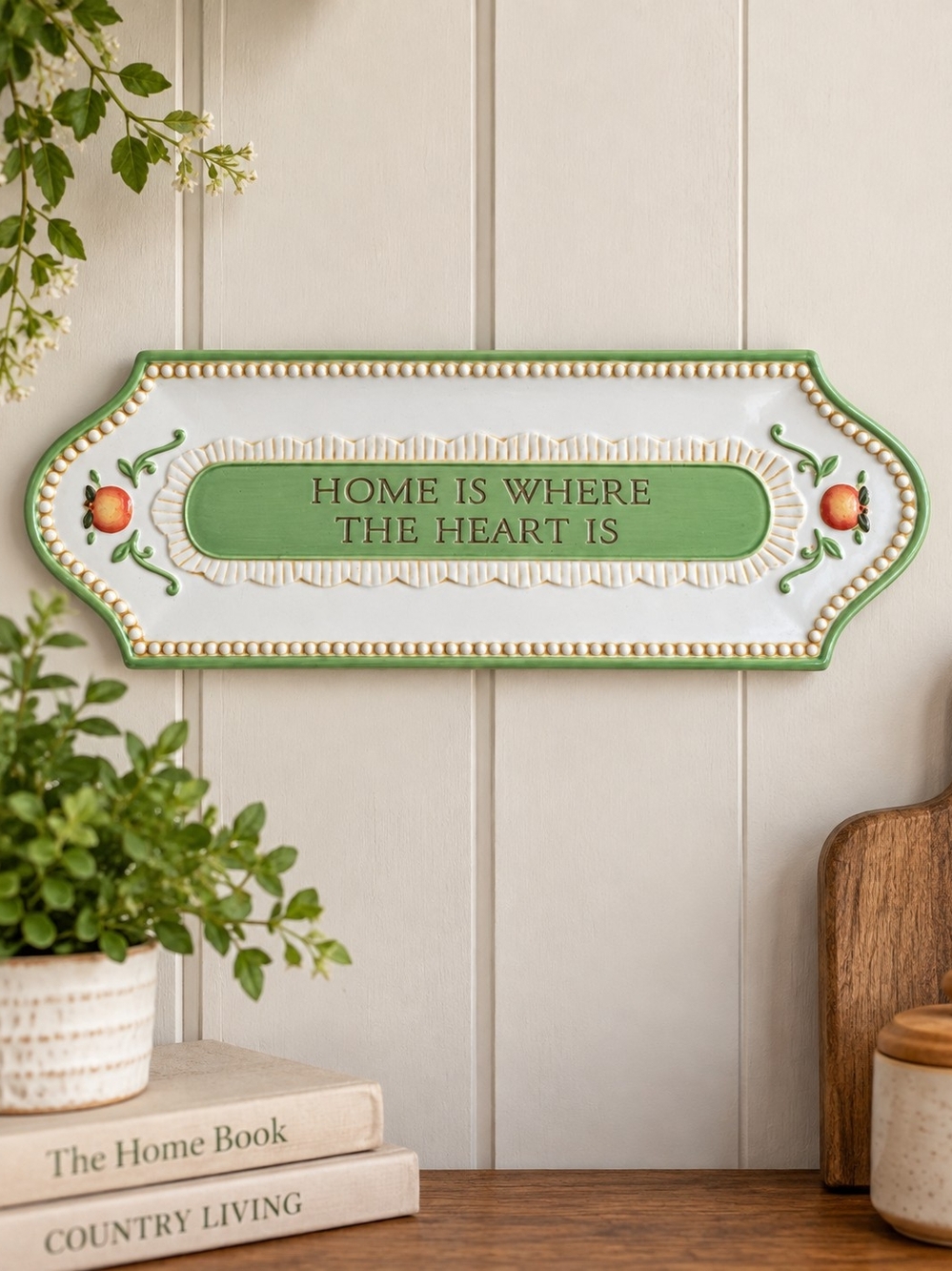 Cottage Core/Grandma Core Wall Plaque/Trinket Dish
